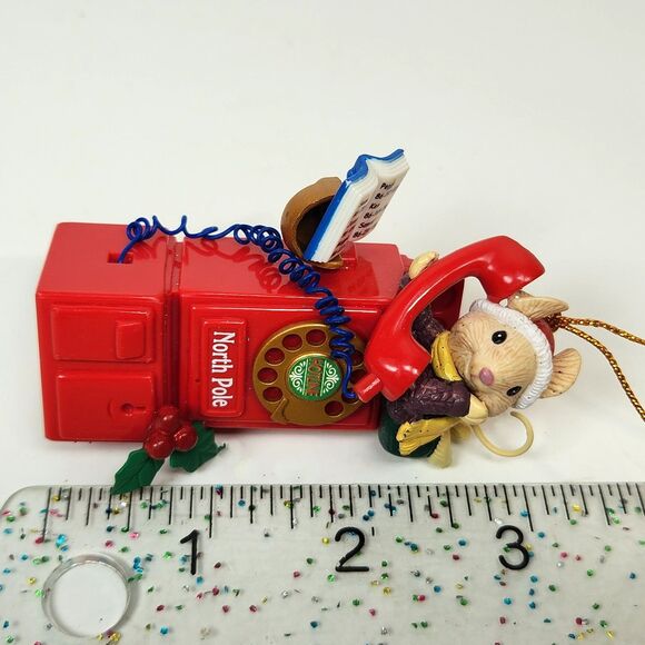 Vintage Hallmark Mouse Christmas Ornament 1980's Collector's Club - Picture 6 of 7